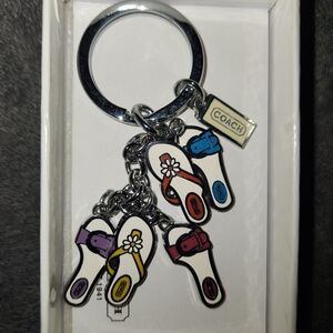 Coach Women's Colorful Shoe Charm Keychain